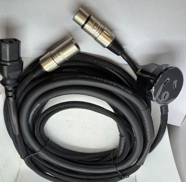 Picture of Proel  10A Mains Lead+DMX Cable  FIEC+MXLR > TAPON+FXLR  15m